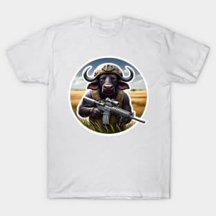 African Buffalo Tactical T-Shirt
